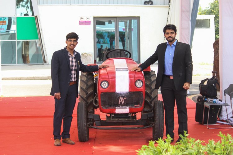 India’s first electric self-driving tractor at The Vibrant Gujarat Startup and Technology Summit