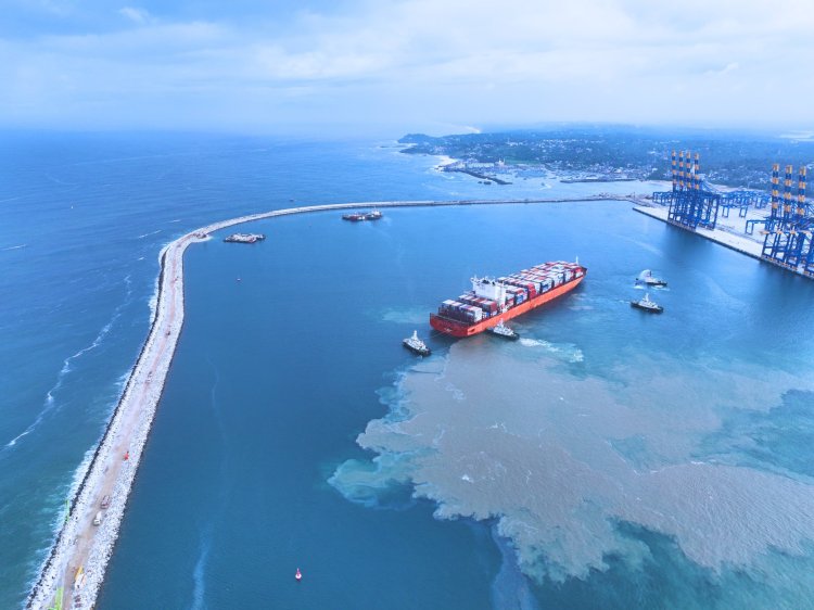 Today marks an epic moment as Vizhinjam International Seaport welcomes its first Mother Ship