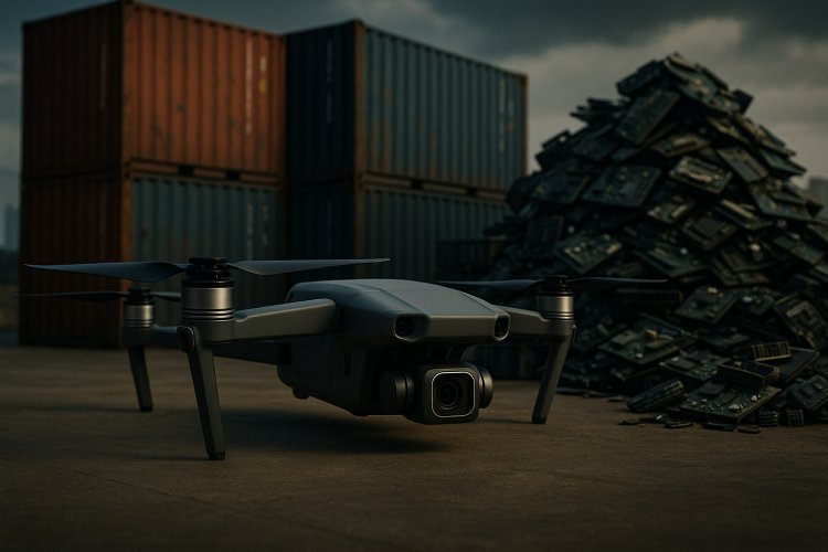 What risks could hinder India's rise as a leading drone manufacturing and export nation
