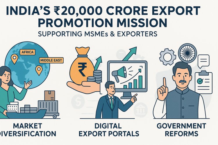 How will India’s ₹20,000 Cr export mission counteract Trump’s tariff impacts in the long term